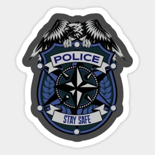 stay safe police day Sticker